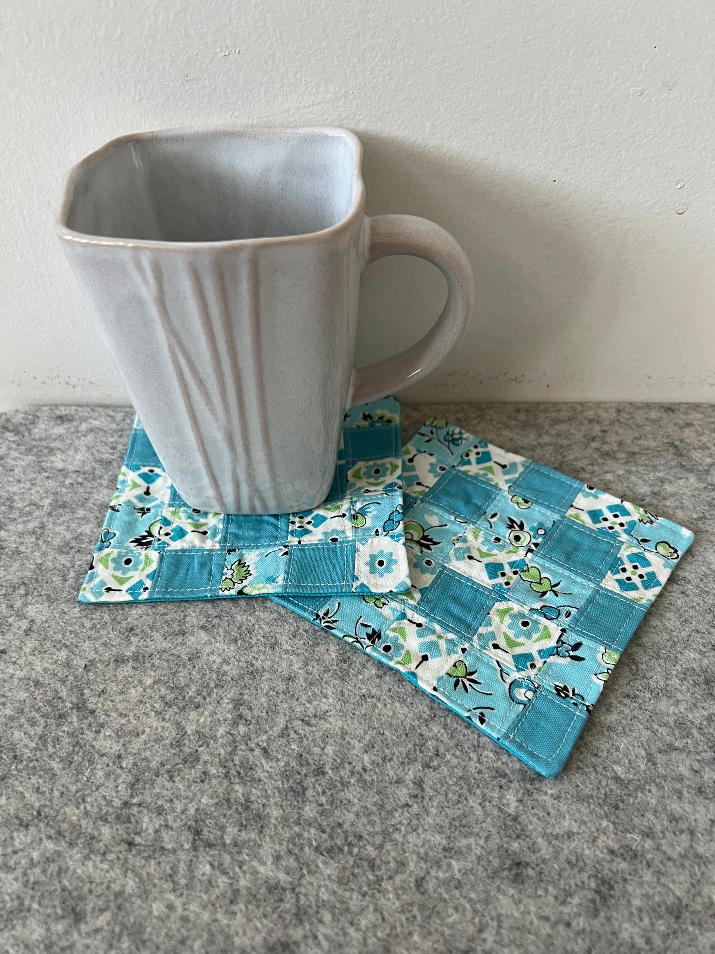 Teal & Green Coaster Set