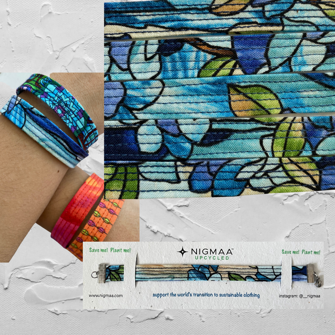 Stained Glass Fabric Bracelet