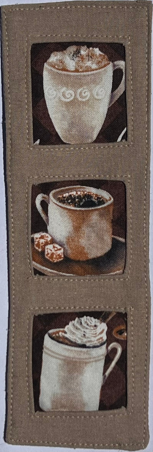 Coffee Fabric Bookmark